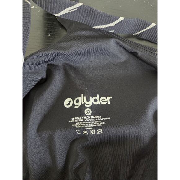 Glyder Black Streaking Tiger Pure Bra Sports Light Impact Cami, Plus Size 3X - Picture 4 of 10